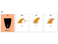 Chris Christenson - Tracker - 10" - Smoke -Vague Surfing Oceane Boutique chris christenson tracker 10 smoke captain fin 3