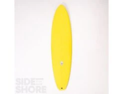 Egg Not - Mid - 7'4" X 21.50" X 2.78" - 49 L - Single US Box + Quad - Jaune -Vague Surfing Oceane Boutique egg not mid 74 x 2150 x 278 49 l single us box quad al merrick 19