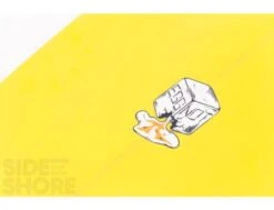 Egg Not - Mid - 7'4" X 21.50" X 2.78" - 49 L - Single US Box + Quad - Jaune -Vague Surfing Oceane Boutique egg not mid 74 x 2150 x 278 49 l single us box quad al merrick 9