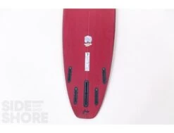 Egg Not - Mid - 7'4" X 21.50" X 2.78" - 49 L - Single US Box + Quad - Red -Vague Surfing Oceane Boutique egg not mid 74 x 2150 x 278 49 l single us box quad red rusty surfboards 19