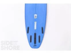 Egg Not - Mid - 7'6" X 21.75" X 2.80" - 51 L - Single US Box + Quad - Blue -Vague Surfing Oceane Boutique egg not mid 76 x 2175 x 280 51 l single us box quad red rusty surfboards 16