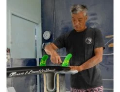 Glenn Pang Fiberglass - Green / Yellow - Twin + Mini Trailer 12 Glenn Pang Fiberglass - Green / Yellow - Twin + Mini Trailer -Vague Surfing Oceane Boutique glenn pang fiberglass green yellow twin mini trailer futures 2