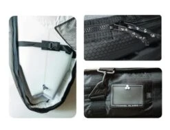 Housse Travel Light Cx 2 Double 7'0 - Charcoal -Vague Surfing Oceane Boutique housse travel light cx 2 double 70 charcoral channel islands 3