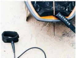 Octopus OMG Leash 6' - 1/4" - Black -Vague Surfing Oceane Boutique omg leash 6 14 black octopus 9