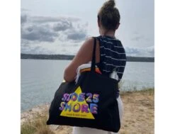 Tote Bag 25ans -Vague Surfing Oceane Boutique tote bag 25ans side shore 2